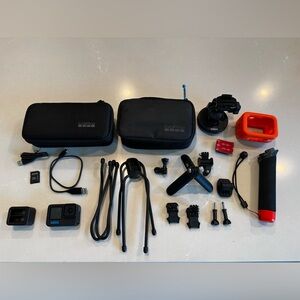 GoPro HERO 10 Black Waterproof Action Camera Plus Huge  Accessory Kit